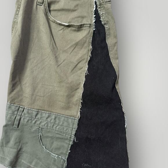 Lovant Men’s Patchwork Cargo Pants Wide Leg  Deconstructed Y2K Style - Picture 2 of 11